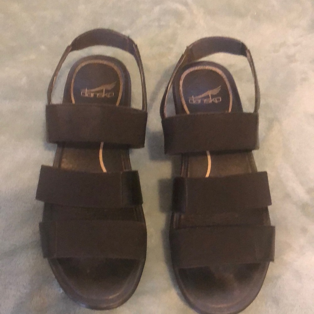 Dansko Black Sandals
